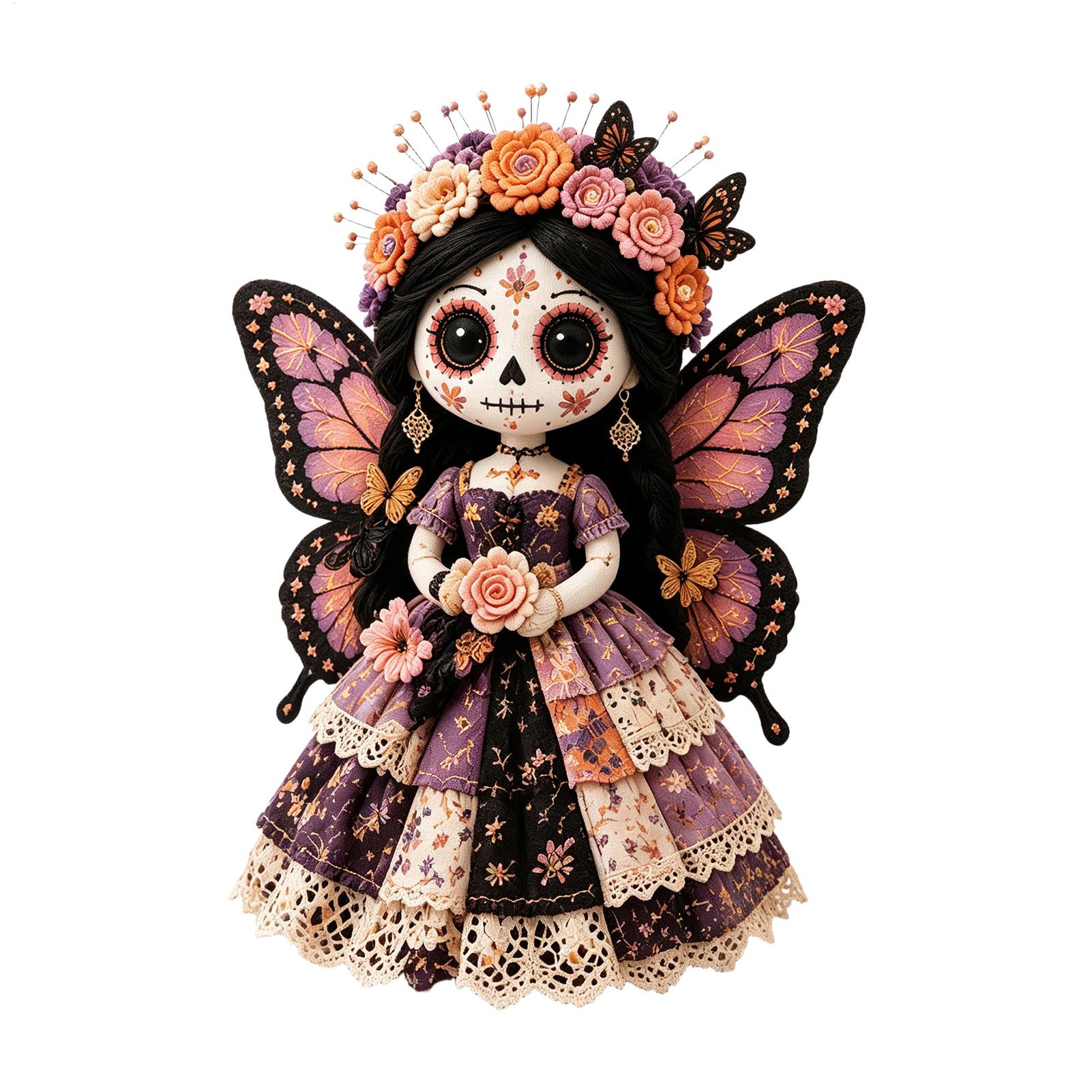 Sewing Gathering - Vintage Day Of The Dead Patchworks