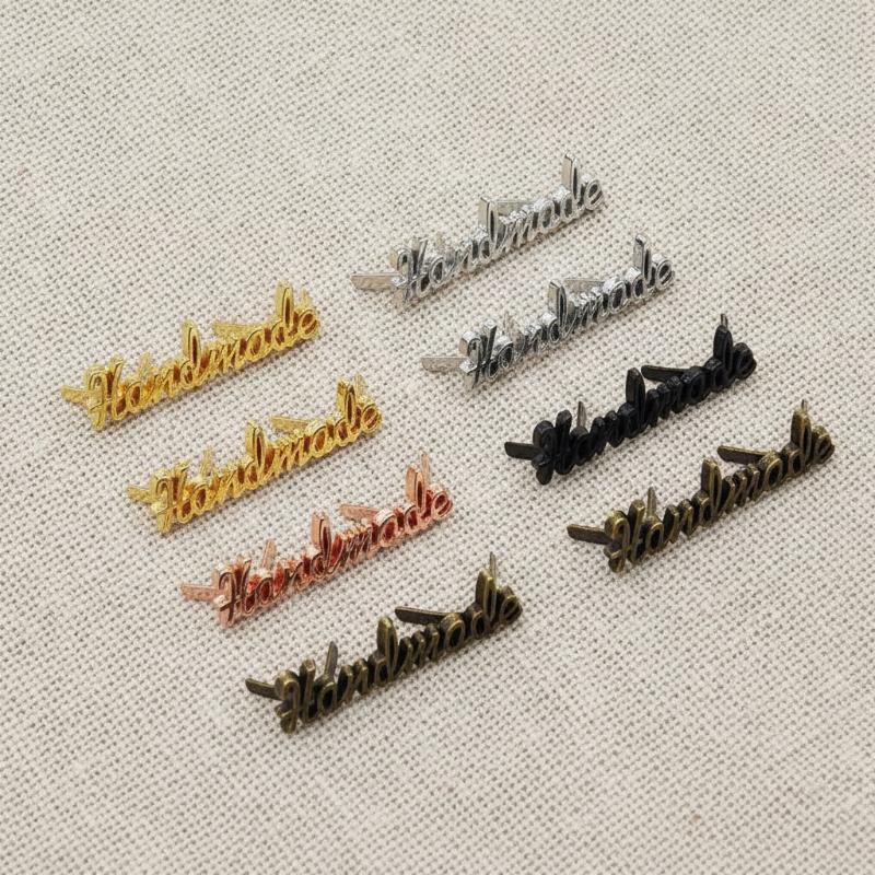 Sewing Label - 10Pcs Handmade Letter Metal Labels DIY