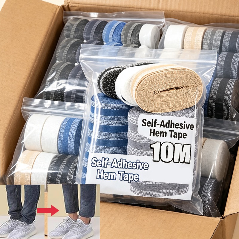 Sewing Hemming - 1-10M Self Adhesive Hem Clips Instant