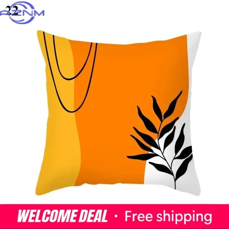 Boho Orange Abstract Cushion C - Century Textile & Sewing Supply Online Shopping ulasan dan harga