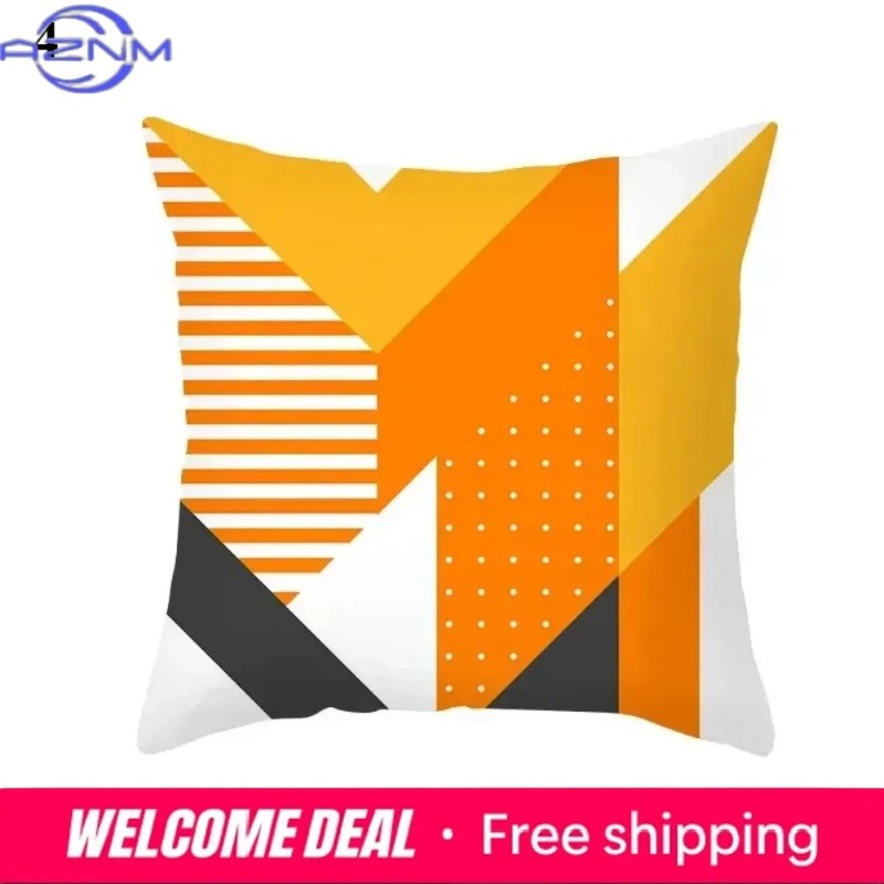 Boho Orange Abstract Cushion C - Century Textile & Sewing Supply Online Shopping ulasan dan harga