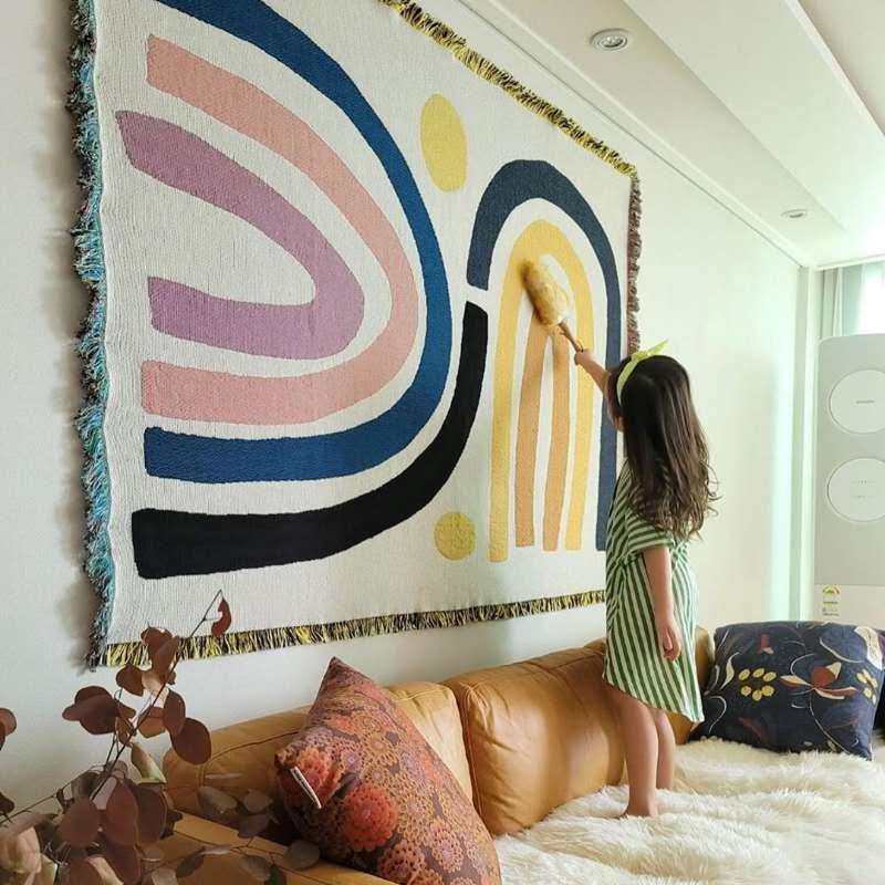 Textile City Abstract Rainbow  - Century Textile & Sewing Supply Online Shopping ulasan dan harga