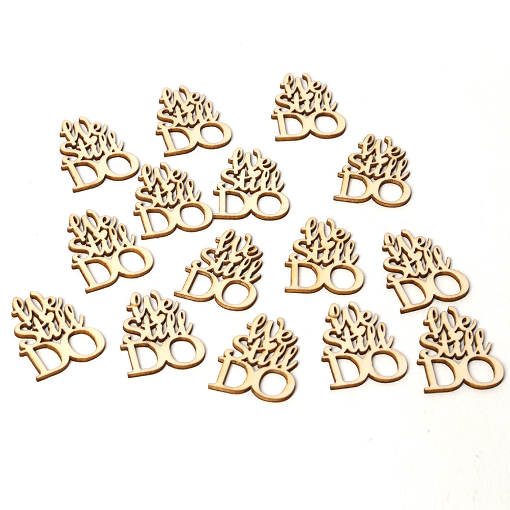 15pcs Wooden Decor Pieces Natu - Sewing Gathering ulasan dan harga