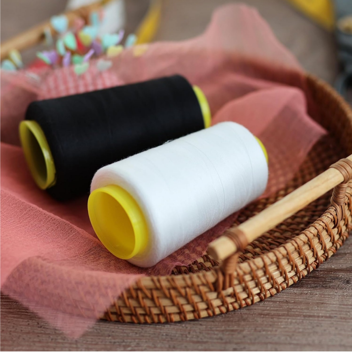 1-6Rolls 3000 Yard Each Serger - Serger Thread Cone ulasan dan harga