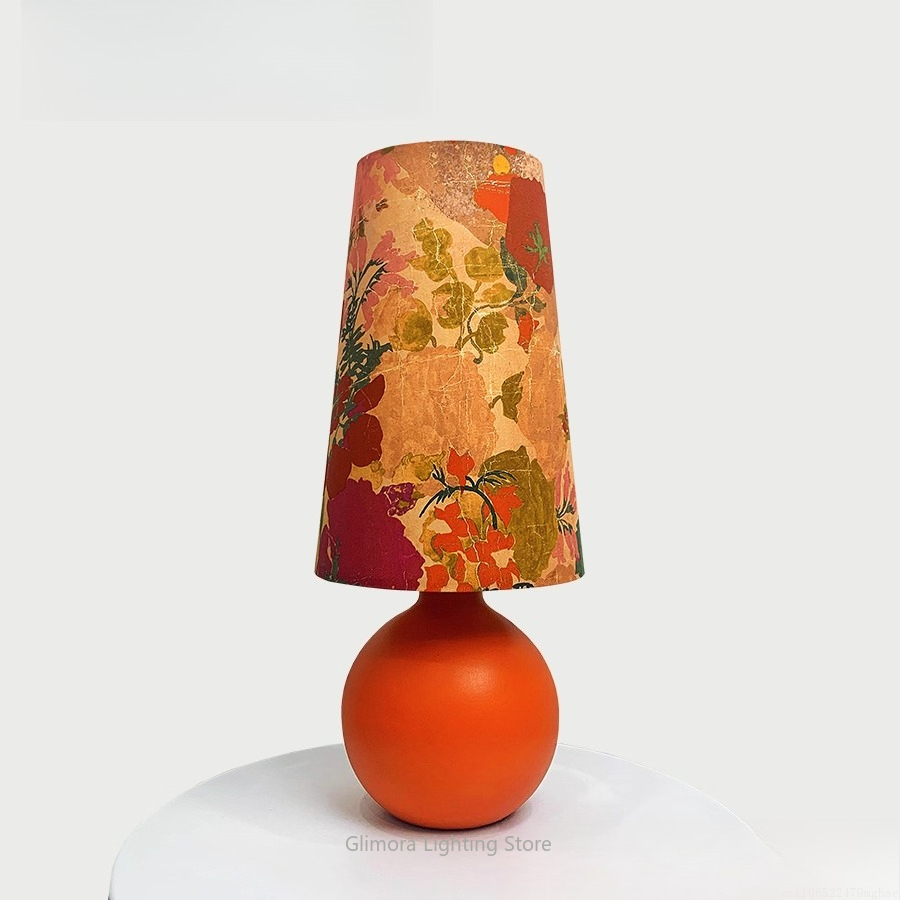 Orange Sphere Table Lamp: UK L - Century Textile & Sewing Supply Online Shopping ulasan dan harga