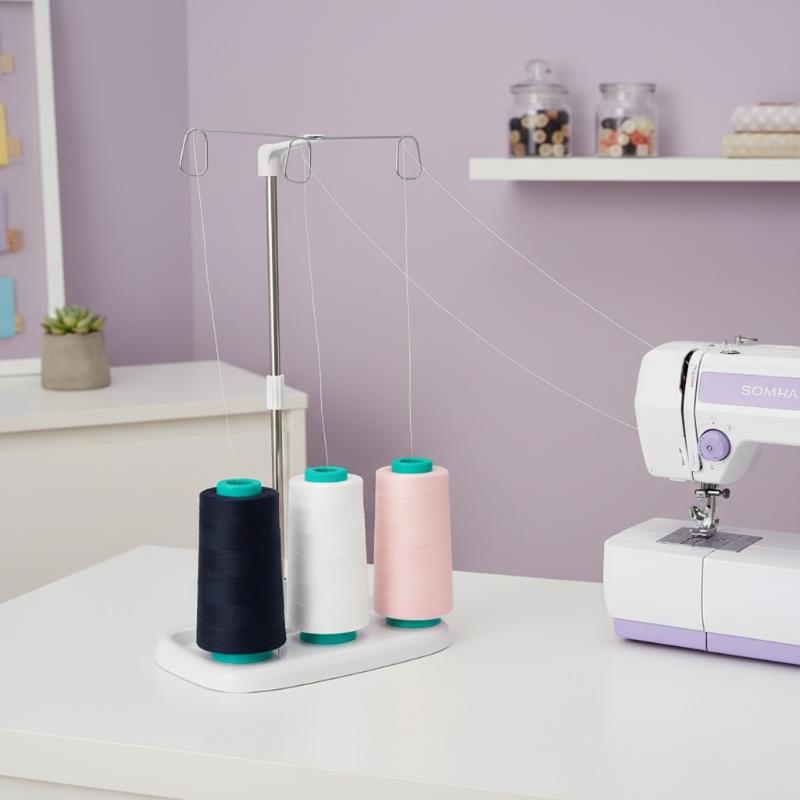 Portable Cone Thread Holder wi - Serger Thread Cone ulasan dan harga