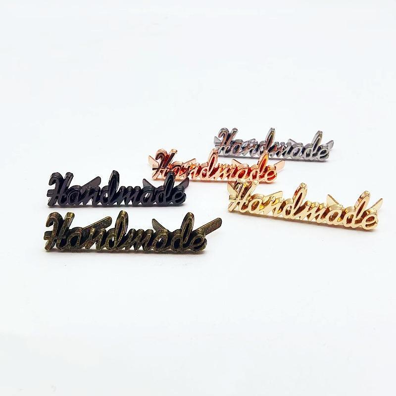 10Pcs Handmade Letter Metal La - Sewing Label ulasan dan harga
