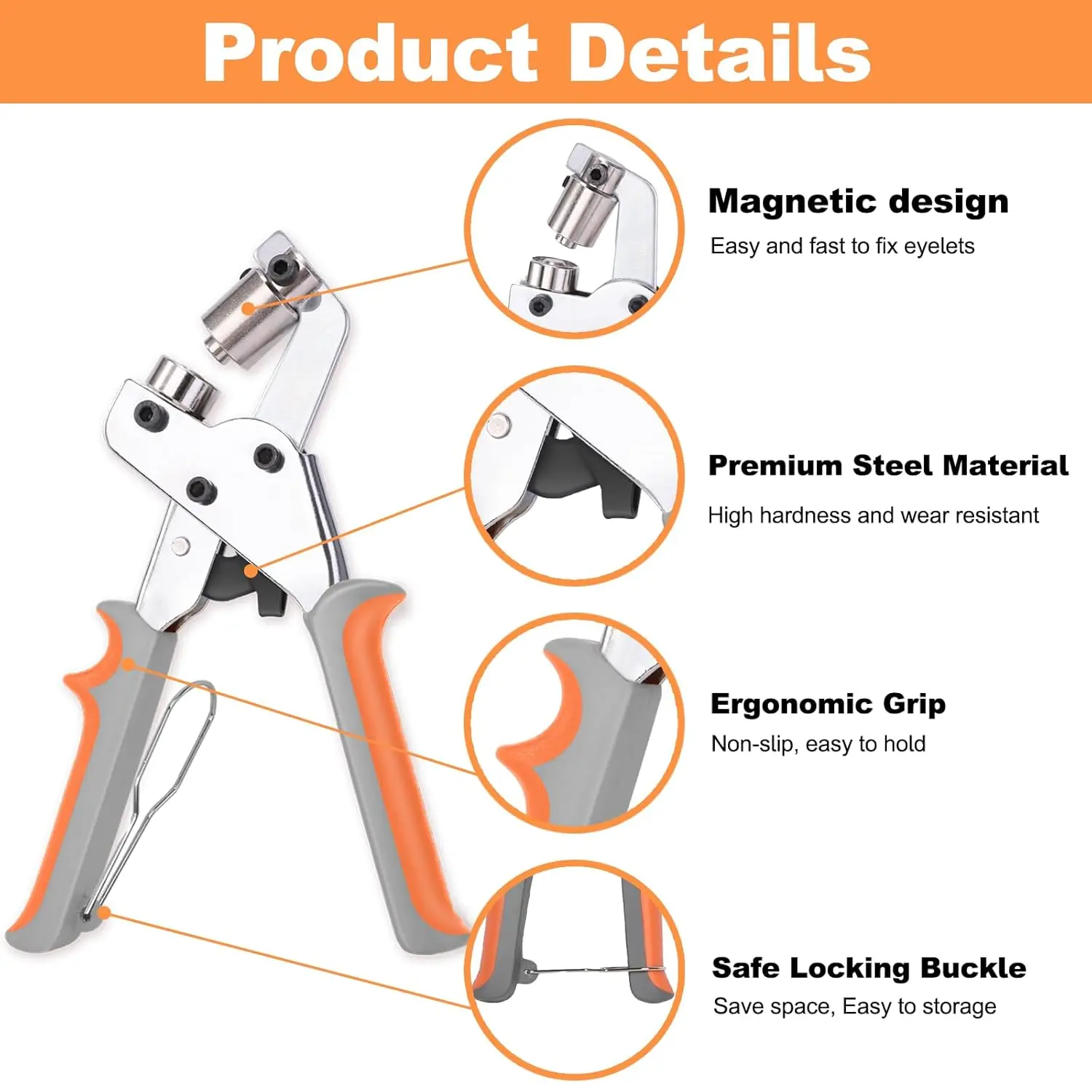 Metal Handheld Hole Punch Eyel - Snap Button Plier ulasan dan harga