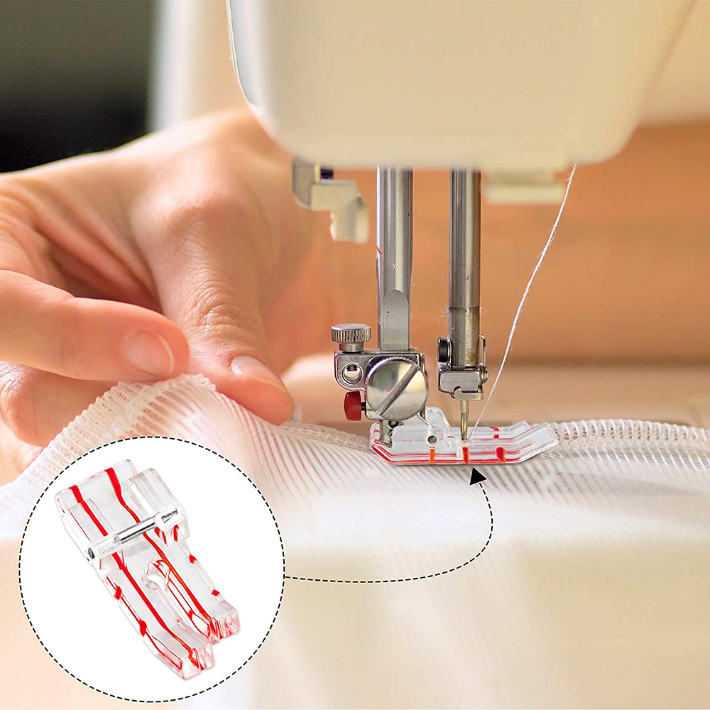 1/2Pcs Border Guide Presser Fo - Rolled Hem Foot ulasan dan harga