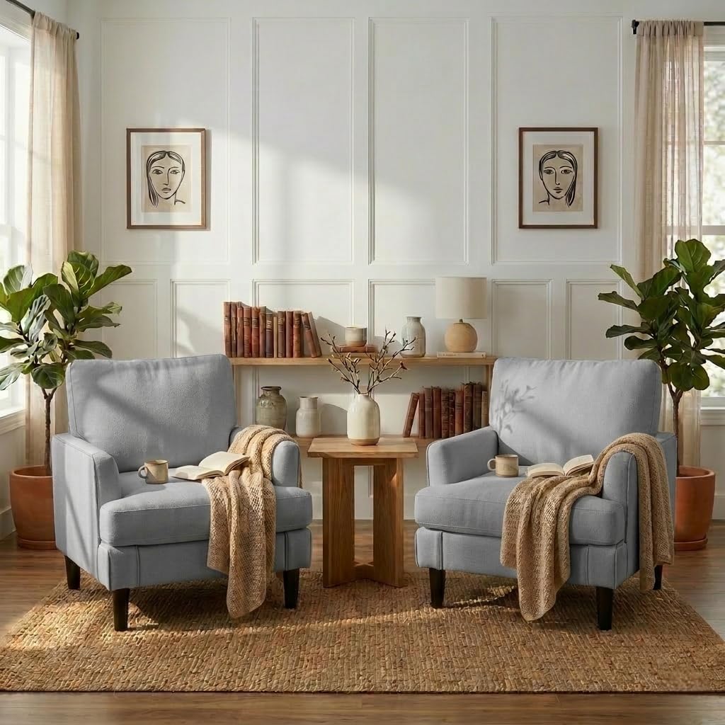 #Accent Chair Set Of  Mid-Cent - Century Textile & Sewing Supply Online Shopping ulasan dan harga
