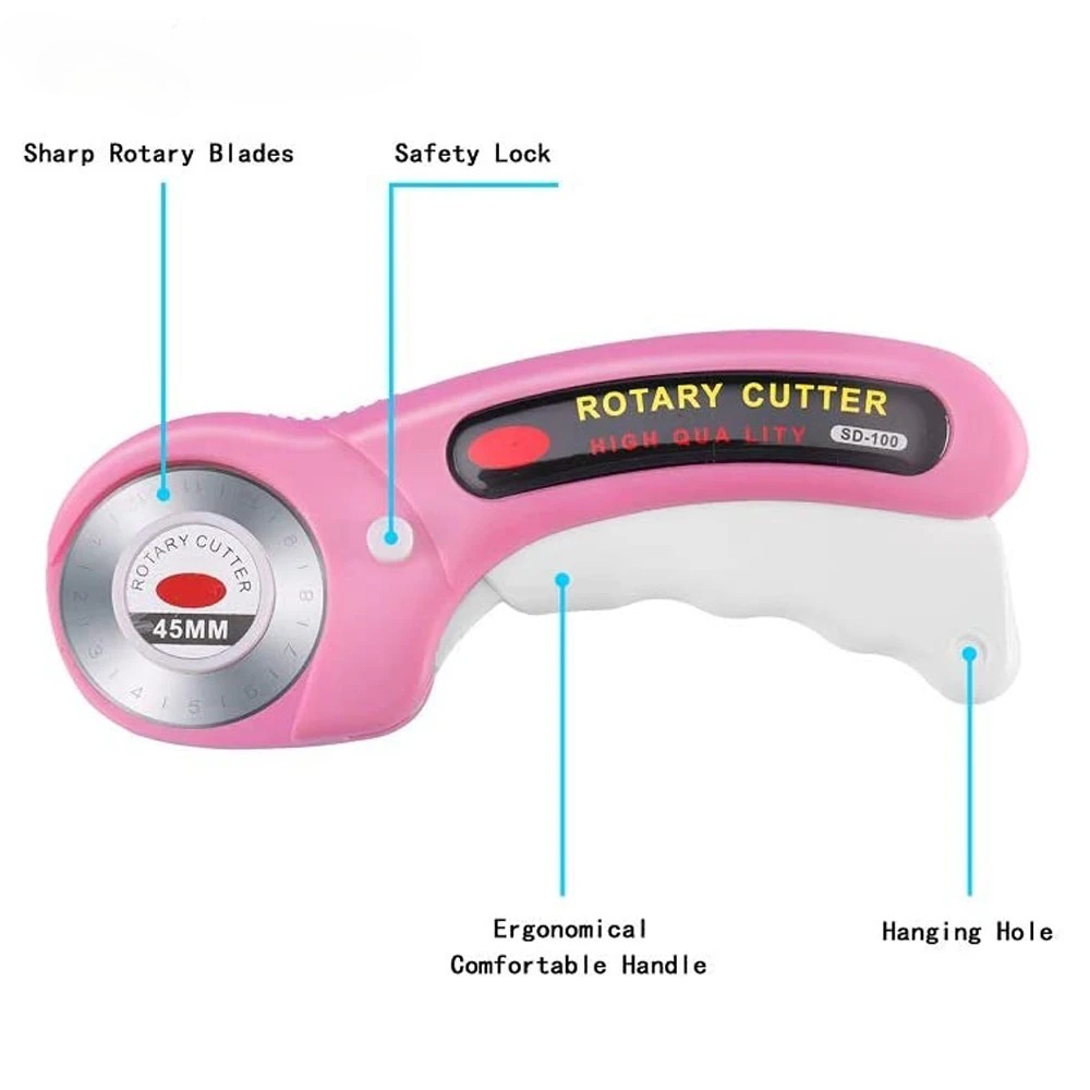 5mm Rotary Cutter with 5pcs Re - Rotary Cutter Fabric ulasan dan harga