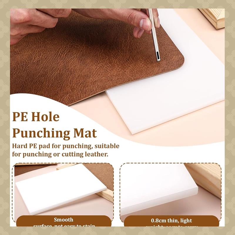 AB45 4 PCS Leather Craft Punch - Cutting Mat Self Heal ulasan dan harga