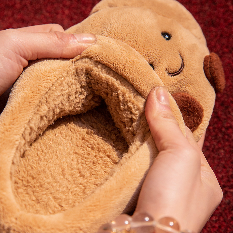 Cute Cartoon Fluffy Slippers F - Sewing Cotton ulasan dan harga