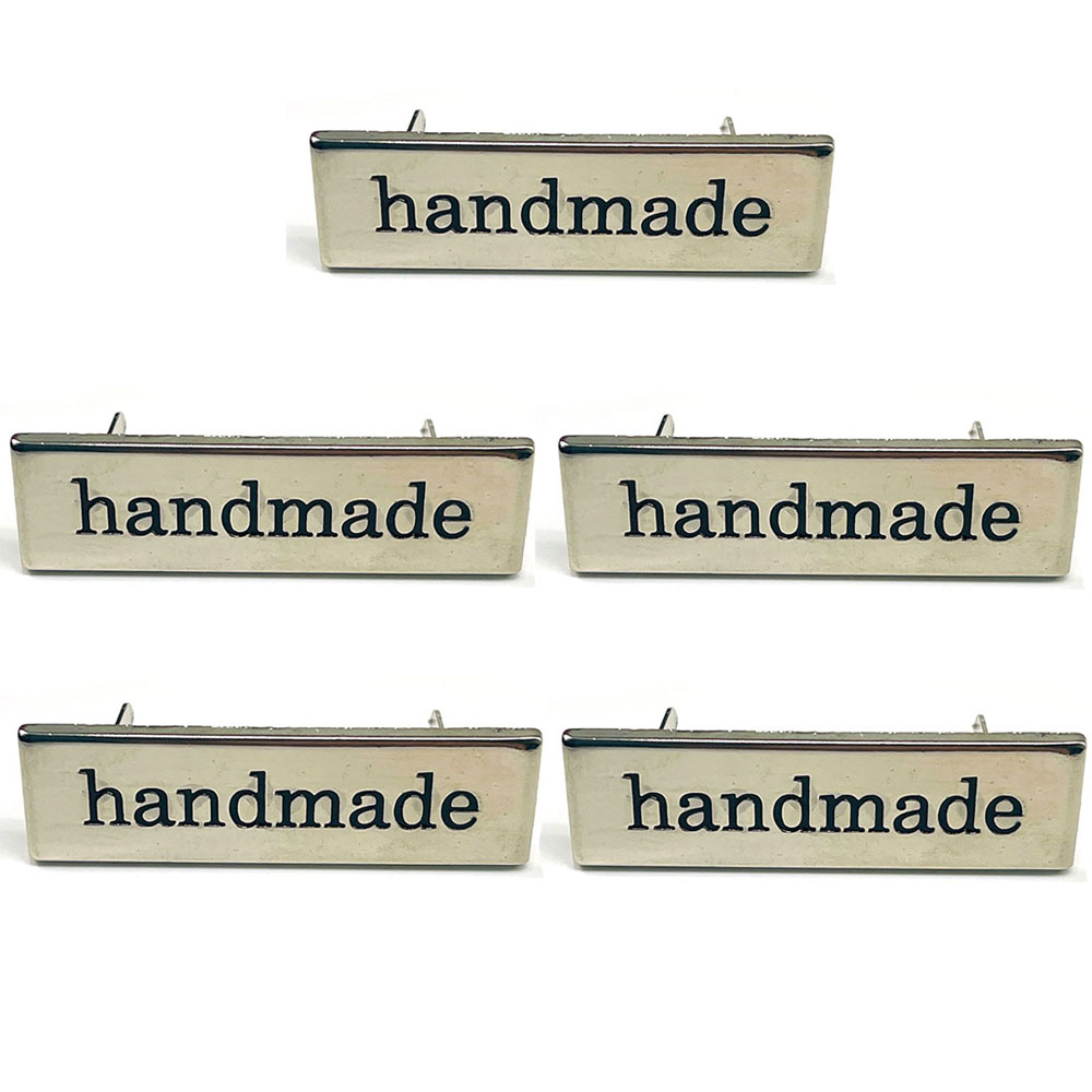 5Pcs Metal Handmade Tag Labels - Sewing Label ulasan dan harga